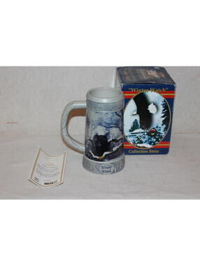 NEW Vintage Miller Winter Watch Collector Stein 2000 Eagle Beer Mug w/ Box COA